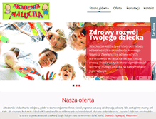 Tablet Screenshot of akademia-malucha.com.pl
